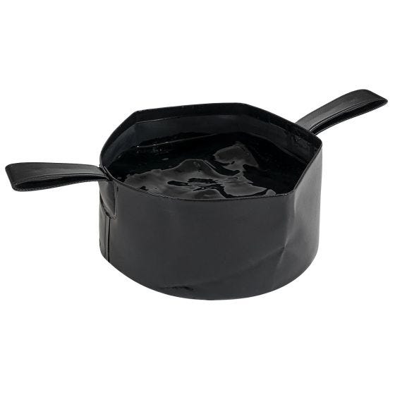 Highlander PVC Taitettava kulho 4 L - Musta