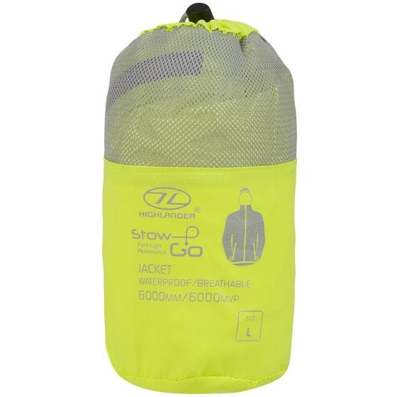 Highlander Stow & Go Mukaan pakattava takki - Keltainen