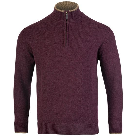 Jack Pyke Ashcombe Vetoketjukauluspusero - Plum