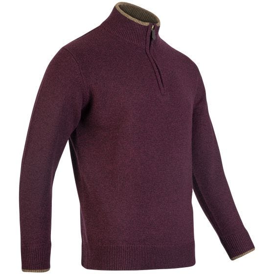 Jack Pyke Ashcombe Vetoketjukauluspusero - Plum