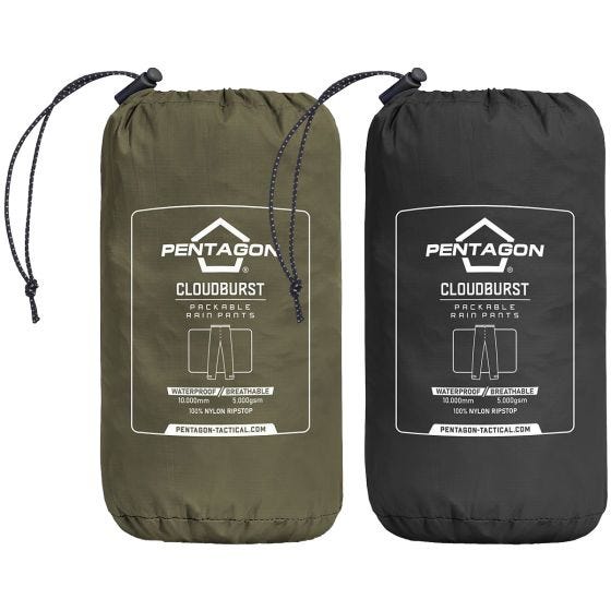 Pentagon Cloudburst Packable UNISEX Sadehousut - RAL 7013