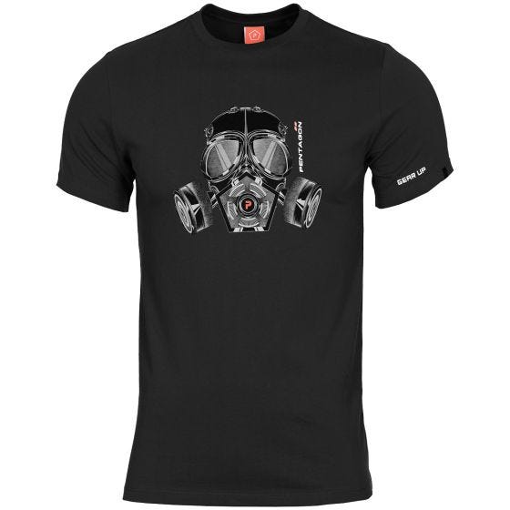 Pentagon Ageron Gas Mask T-paita Musta