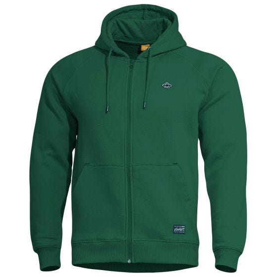 Pentagon Phaeton Vetoketjullinen huppari - SpringBok Green