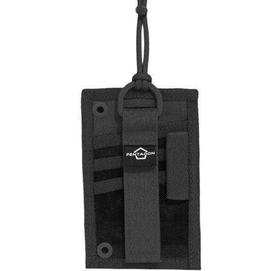Pentagon ID Card Holder Lompakko - Musta