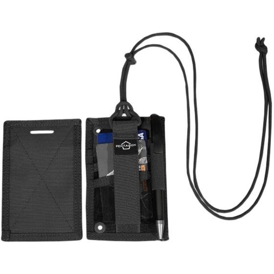 Pentagon ID Card Holder Lompakko - Musta