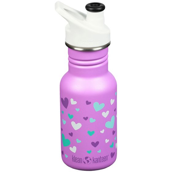 Klean Kanteen Classic Sport Cap Pullo 355 ml - Orchid Hearts