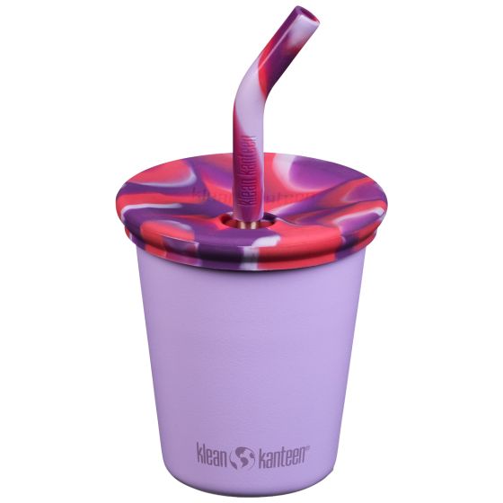 Klean Kanteen Kids 295ml w/Straw Lid Kuppi - Crocus Petal
