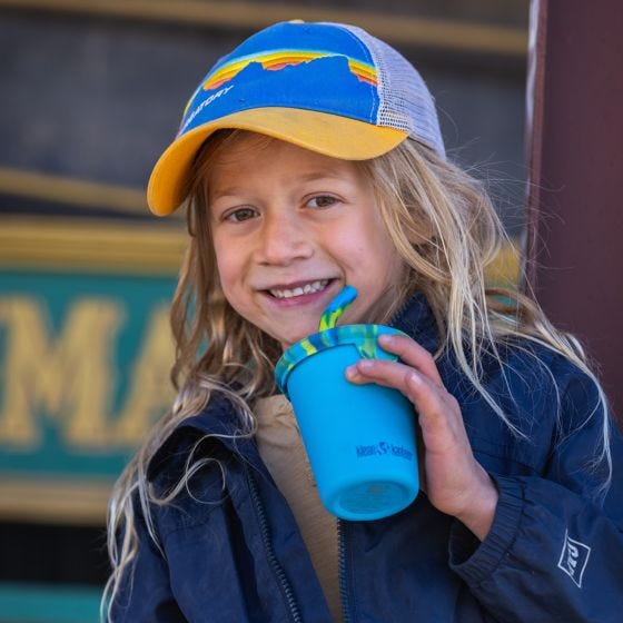 Klean Kanteen Kids 295ml w/Straw Lid Kuppi - Hawaiian Ocean