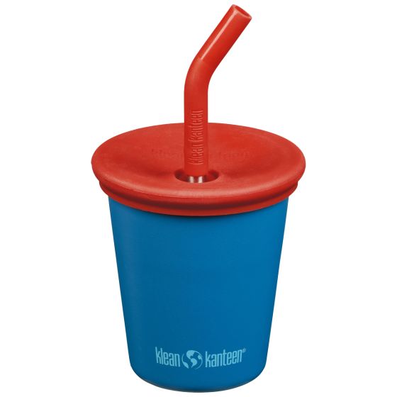 Klean Kanteen Kids 295ml w/Straw Lid Kuppi - Mykonos Blue