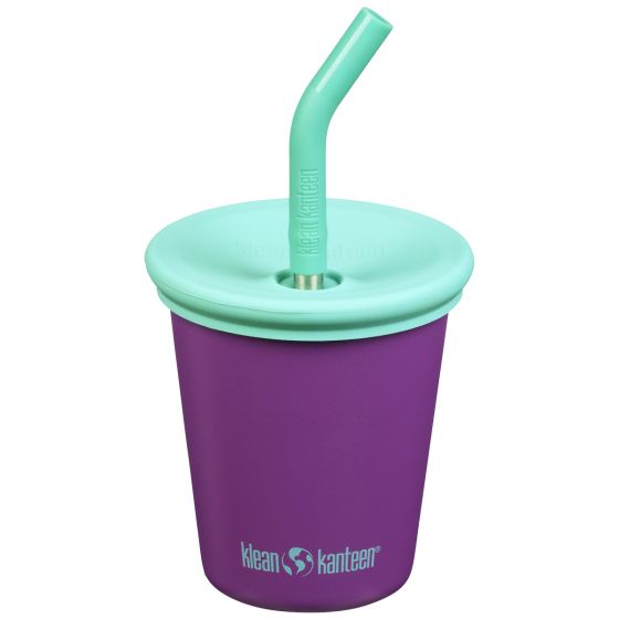 Klean Kanteen Kids 295ml w/Straw Lid Kuppi - Sparkling Grape