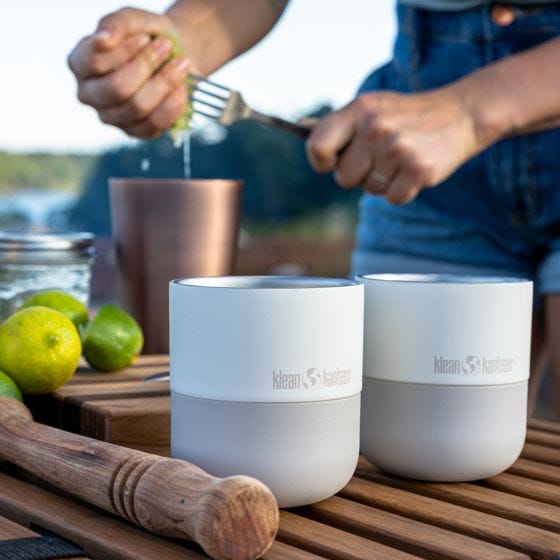 Klean Kanteen Rise 280ml Lowball Lämpömuki w/Flip Lid - Tofu