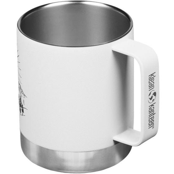 Klean Kanteen 355ml Insulated Camp Mug w/Tumbler Lid - Mountain-Matte White