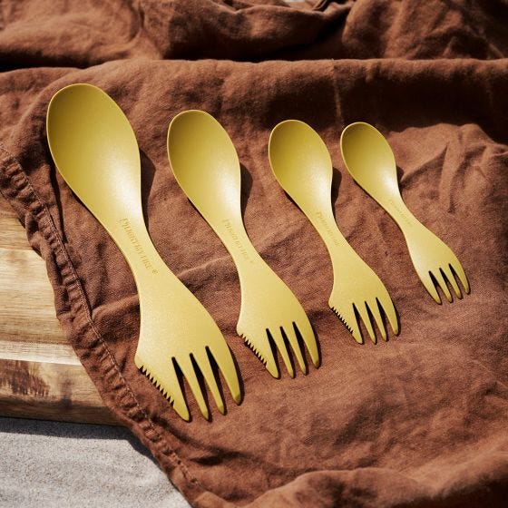 Light My Fire Spork Little Bio 2 Pack - Musty Yellow/Hazy Blue
