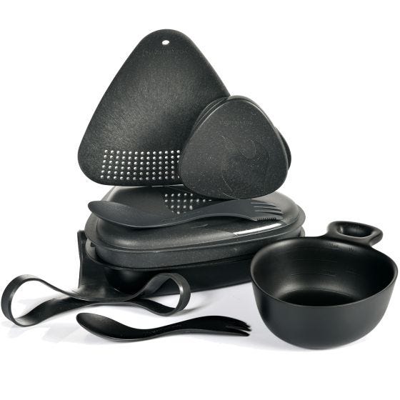 Light My Fire Outdoor MealKit 8pcs Setti - Salty Black