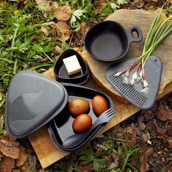 Light My Fire Outdoor MealKit 8pcs Setti - Salty Black