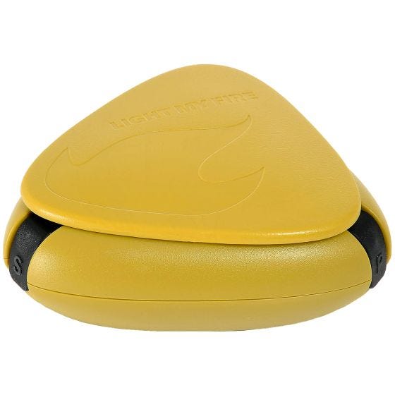 Light My Fire Muovinen suola- ja pippurisirotin - Musty Yellow