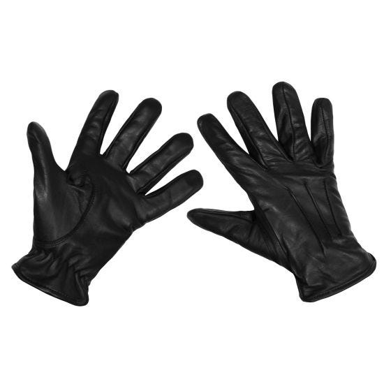MFH Safety Leather Käsineet - Musta