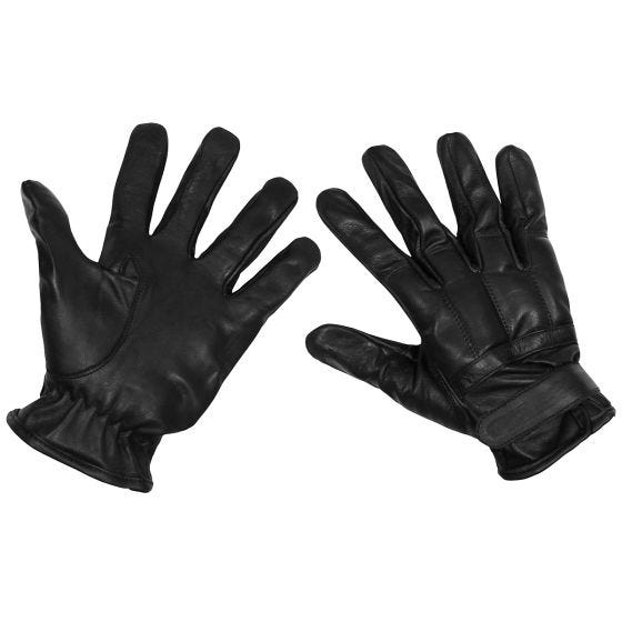 MFH Leather Käsineet - Musta