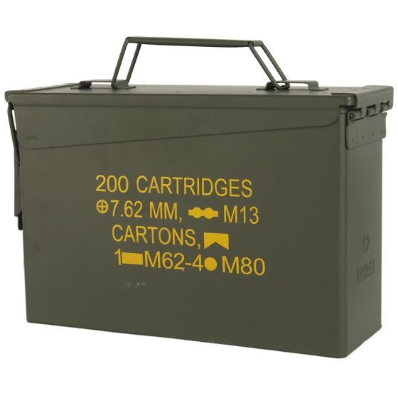 Mil-Tec US M19A1 Cal.30 Ammuslaatikko Oliivi