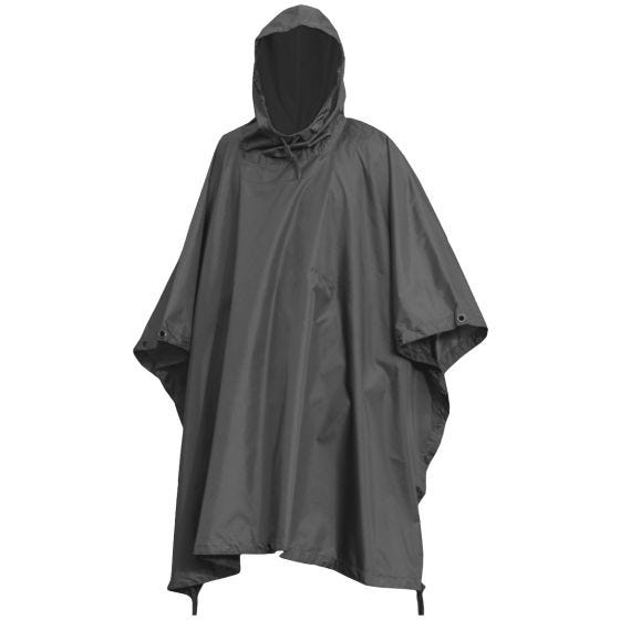 Mil-Tec Vedenpitävä Poncho Ripstop - Musta