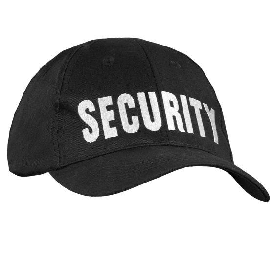 Mil-Tec Security Baseball-lakki - Musta