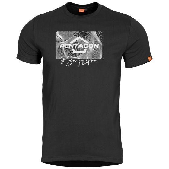 Pentagon Ageron Contour T-paita - Musta