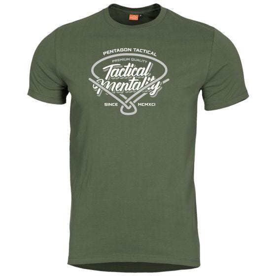 Pentagon Ageron Tactical Mentality T-paita - Oliivi