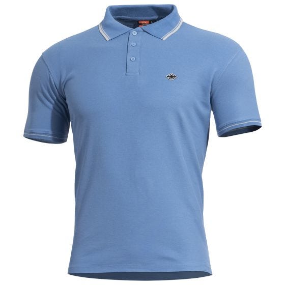 Pentagon Aniketos Stripes Poolo-T-paita - Dawn Blue