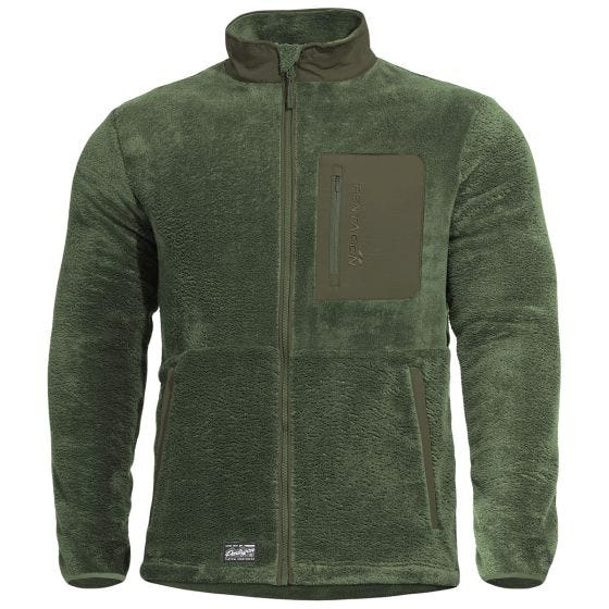 Pentagon Grizzly Täysvetoketjullinen collegepusero - Camo Green
