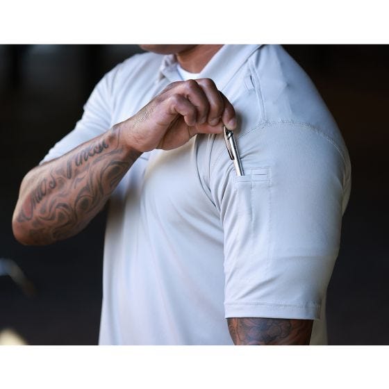 Propper EdgeTec Lyhythihainen poolo - Heather Grey