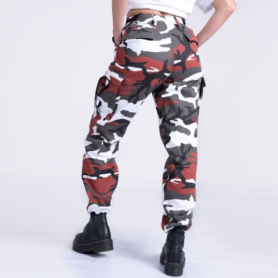 Mil-Tec Ranger Housut Naisten - Red Camo