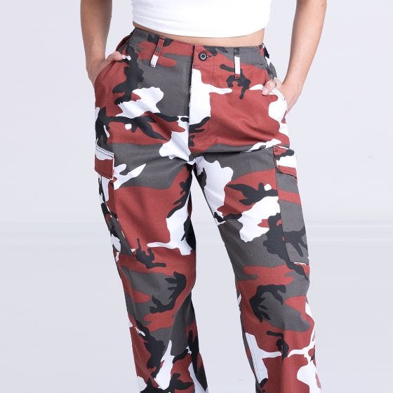 Mil-Tec Ranger Housut Naisten - Red Camo