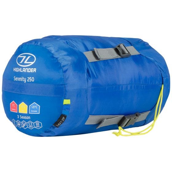 Highlander Serenity 250 Muumiomakuupussi - Sininen