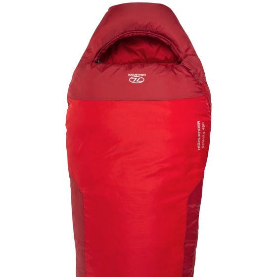 Highlander Serenity 450 Muumiomakuupussi - Punainen