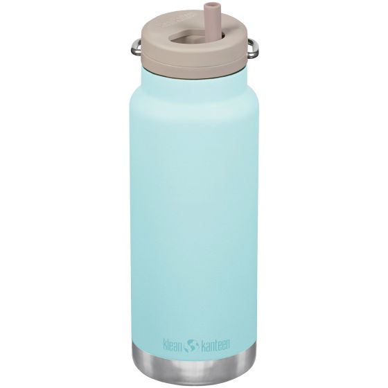 Klean Kanteen TKWide Termospullo 946 ml Twist Cap w/Straw - Blue Tint