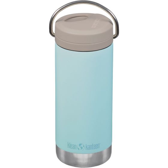 Klean Kanteen TKWide 355ml Termospullo Twist Cap w/Straw - Blue Tint