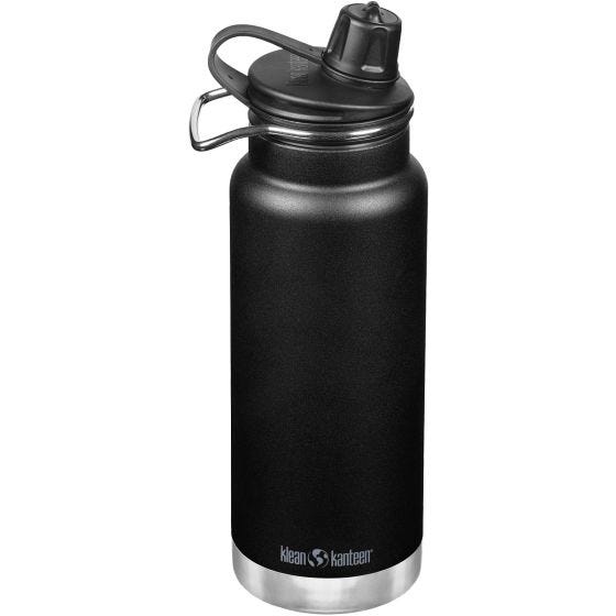 Klean Kanteen TKWide Termospullo 946 ml Chug Cap - Musta