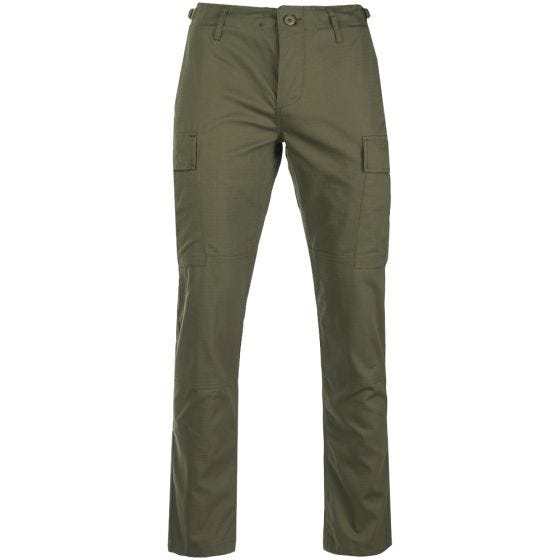 Teesar US BDU Housut Ripstop SlimFit - Oliivi