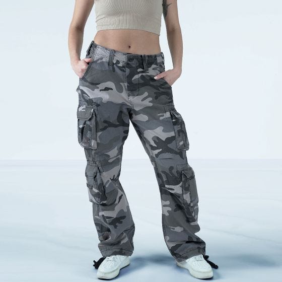 Surplus Airborne Vintage Housut Naisten - Night Camo