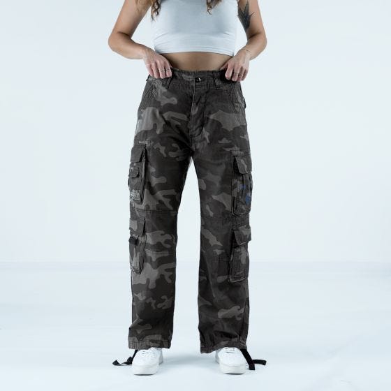 Brandit Pure Vintage Housut Naisten - Dark Camo