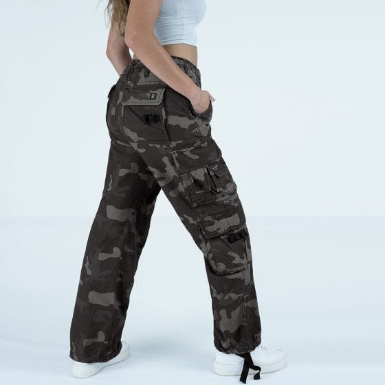 Brandit Pure Vintage Housut Naisten - Dark Camo