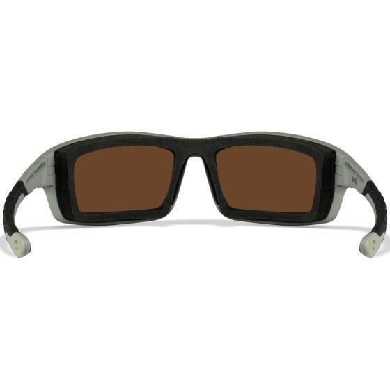 Wiley X WX Grid Silmälasit - Captivate Polarized Green Mirror Lenses / Matte Cool Grey Frame