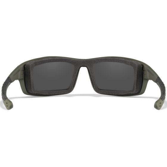 Wiley X WX Grid Silmälasit - Captivate Polarized Grey Mirror Lenses / Matte Utility Green Frame