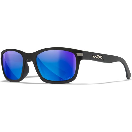 Wiley X WX Helix Silmälasit - Captivate Polarized Blue Mirror Lenses / Matte Black Frame