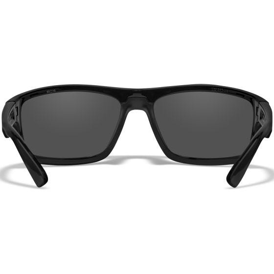 Wiley X WX Peak Silmälasit - Silver Flash Lenses / Gloss Black Frame