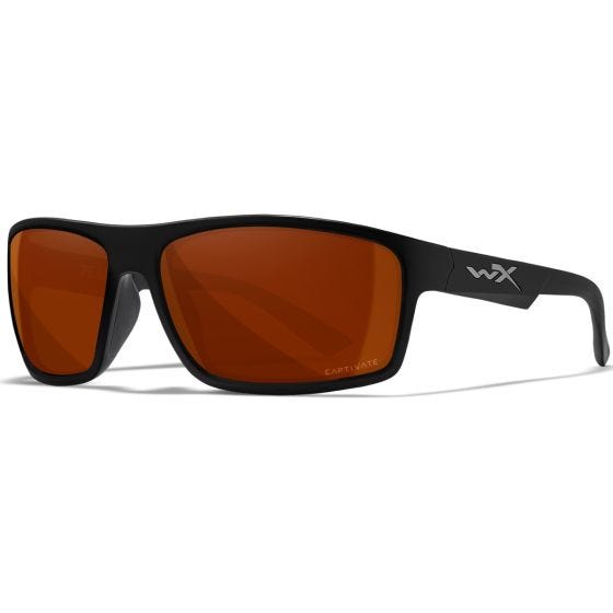 Wiley X WX Peak Silmälasit - Captivate Polarized Copper Lenses / Matte Black Frame