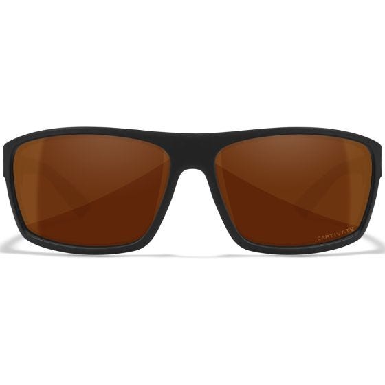 Wiley X WX Peak Silmälasit - Captivate Polarized Copper Lenses / Matte Black Frame