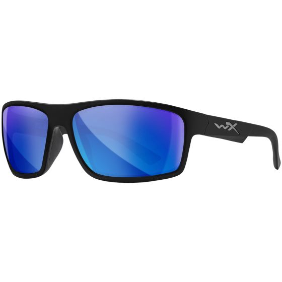 Wiley X WX Peak Silmälasit - Polarized Blue Mirror Lenses / Matte Black Frame