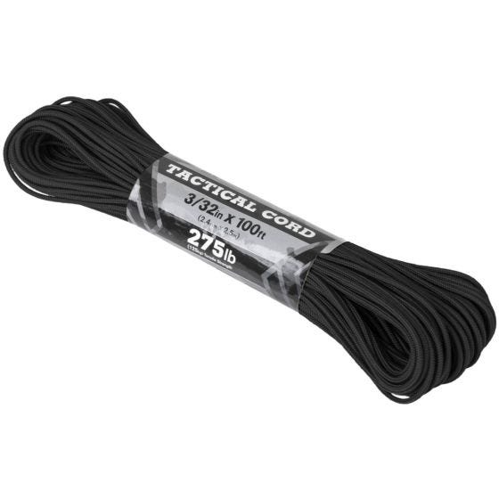 Atwood Rope 275 Taktinen Naru 100 ft - Musta