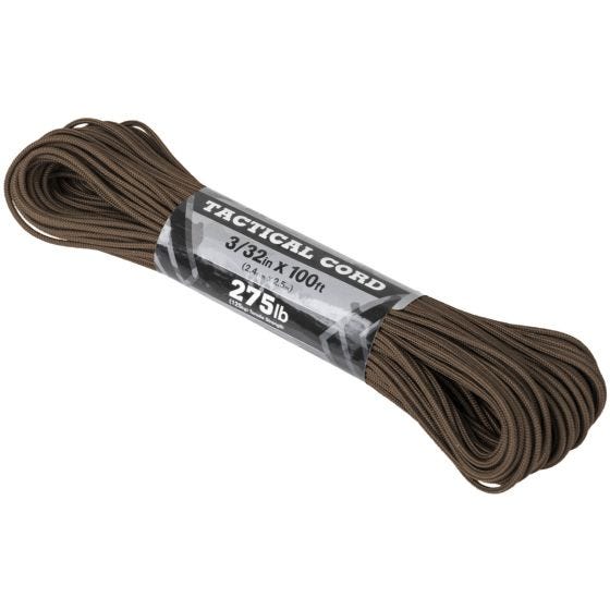 Atwood Rope 275 Taktinen Naru 100 ft Ruskea
